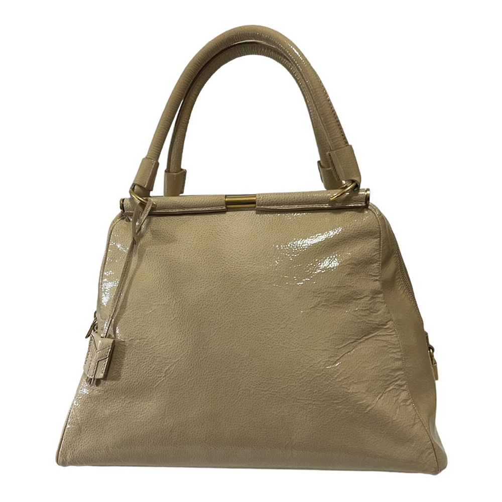 100% Authentic YSL Marjorelle Patent roomy bag.  LARGE could be overnight bag.